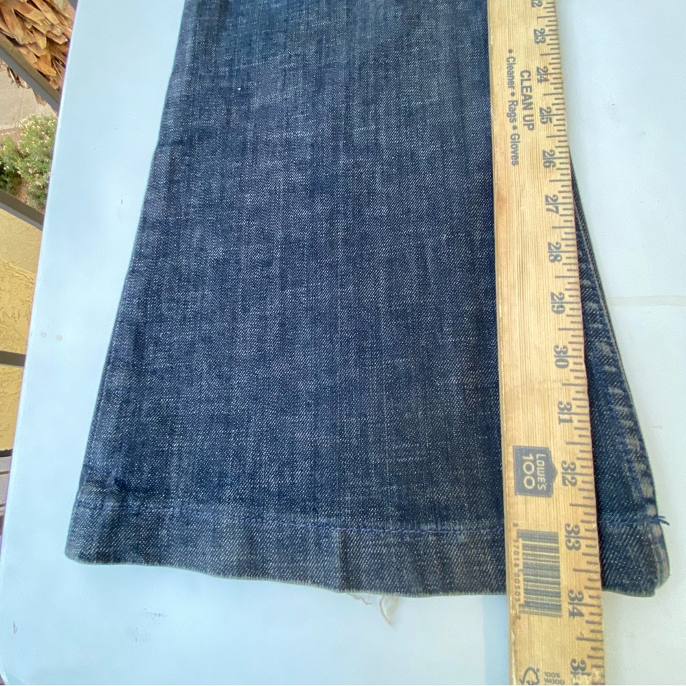 Juicy Couture Flare Jeans 27 Low Rise Bell Bottom Dark Wash Y2K USA HTF - Picture 6 of 14